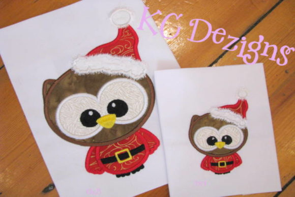 Cute Santa Owl Embroidery Design Review for Boutique Sweatshirts