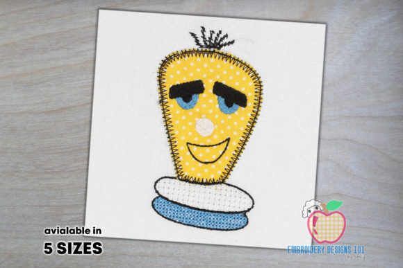 Funny Cartoon Lightbulb Embroidery Review for Apparel Projects
