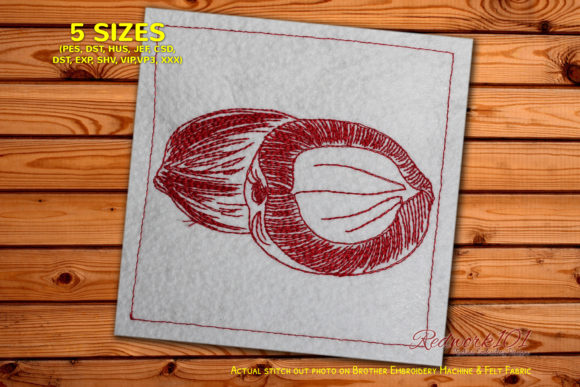 Orange Papaya: A Vibrant Seasonal Embroidery Design