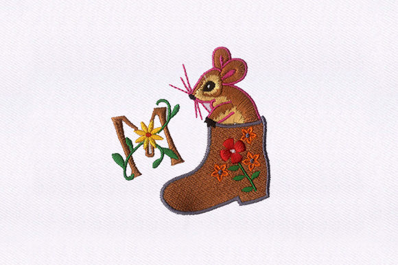 Rat in the Boot: A Playful Embroidery Design for Boutique Apparel