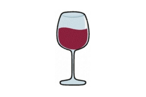 Red Wine Glass Embroidery Design Review for Business Use