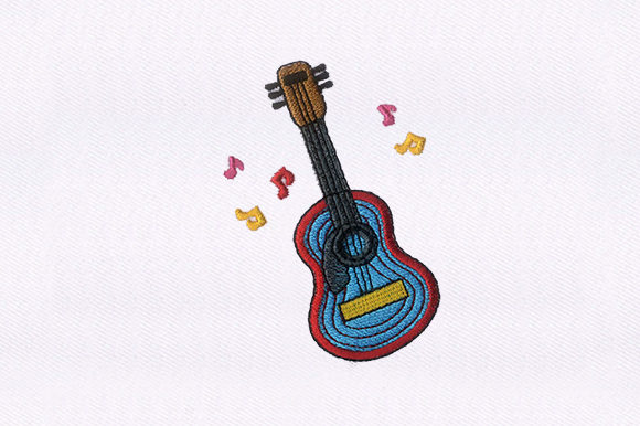 Review of Guitar Machine Embroidery Design for Real Projects