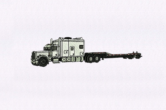 Trailer Truck Embroidery Design Review for Boutique Sweatshirts